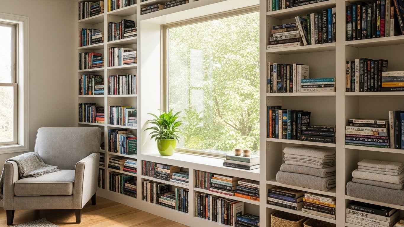 Strategic, Space-Saving Shelving