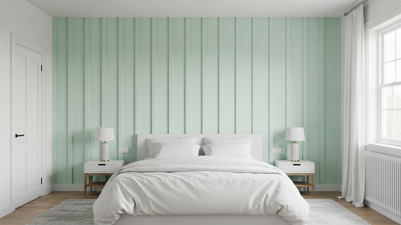 Textured Pastel Wall Paneling