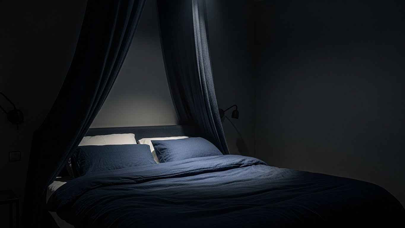 The Dark and Moody Canopy Bedroom