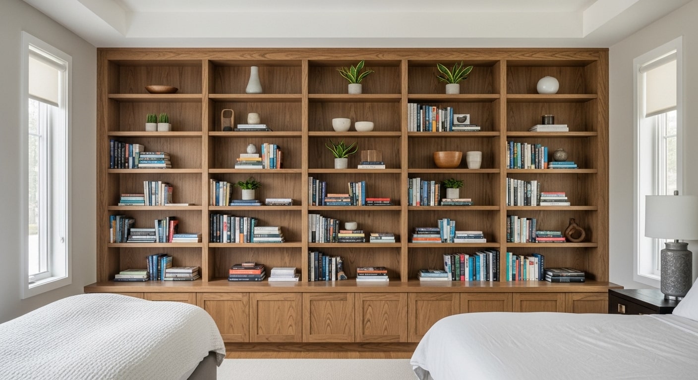 The Floor-to-Ceiling Bookcase Wall