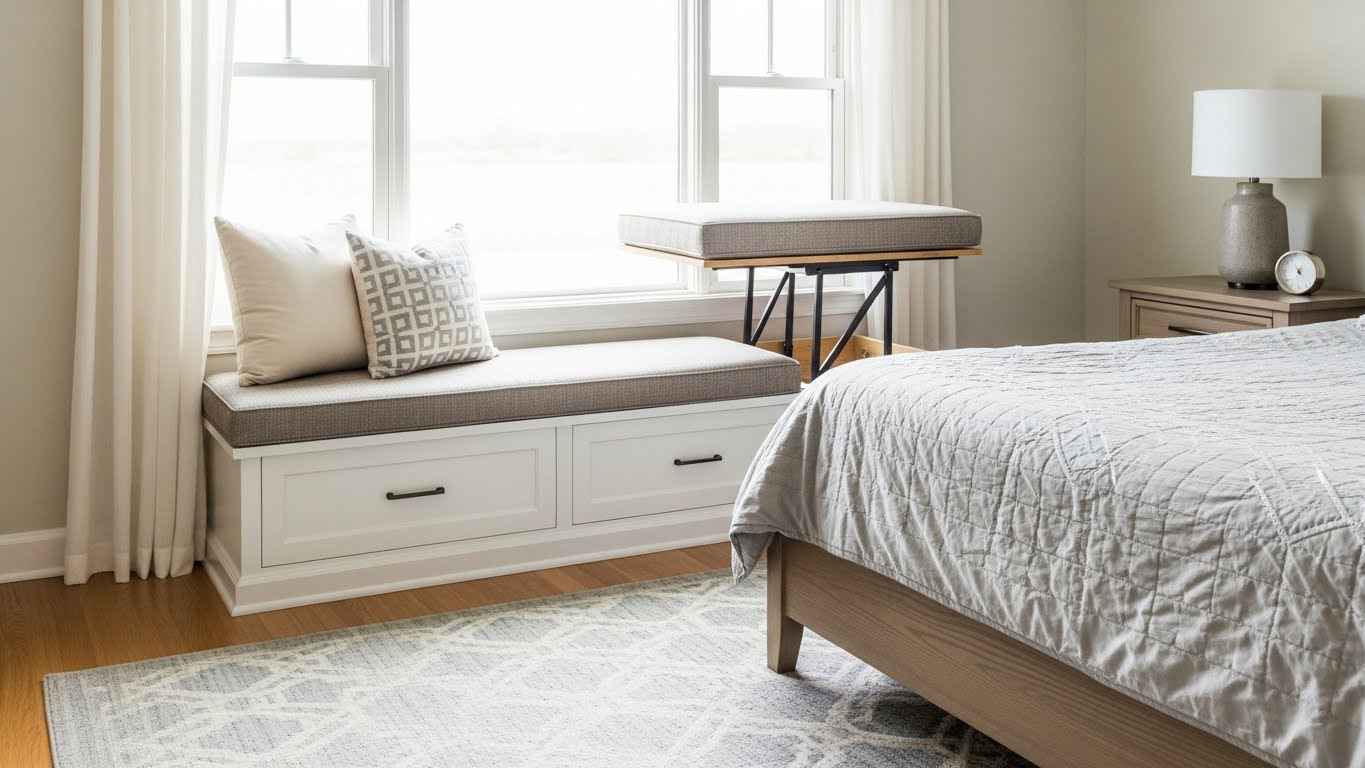 Under-Window Bench Storage