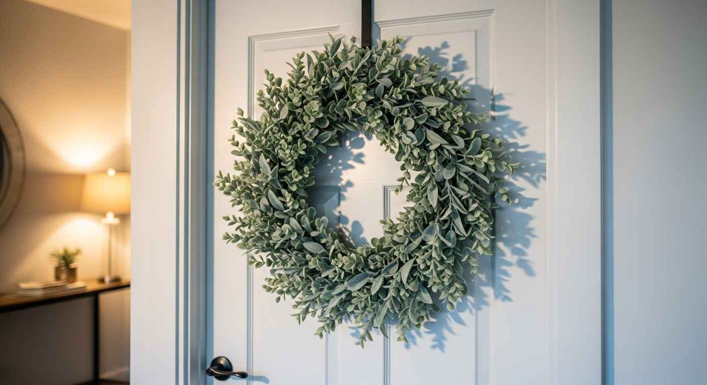 Welcoming Faux Eucalyptus Wreaths