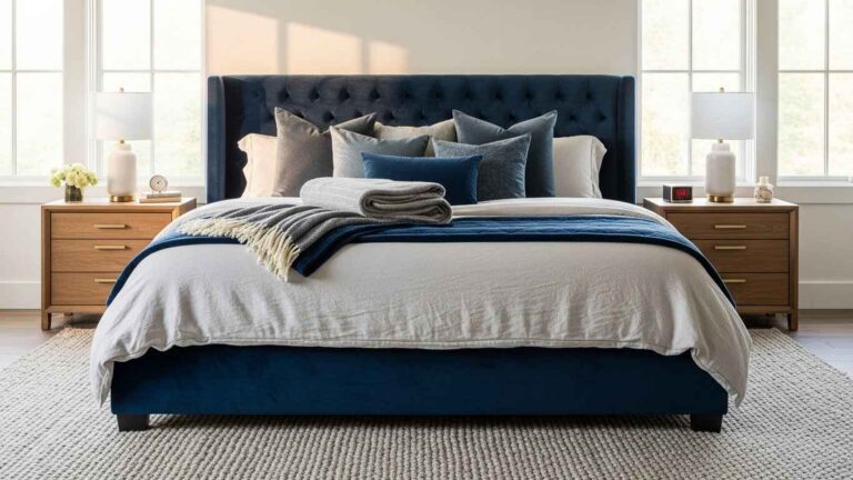 20 Plush Cozy Master Bedroom Velvet Upholstery Ideas That Elevate Comfort