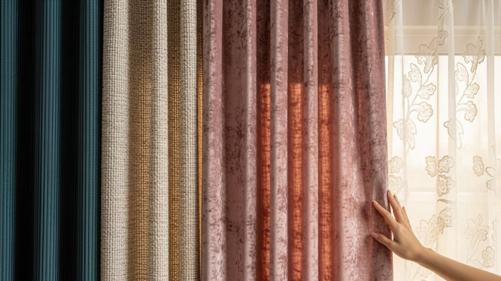 21 Tactile Textured Bedroom Curtains That Invite Touch