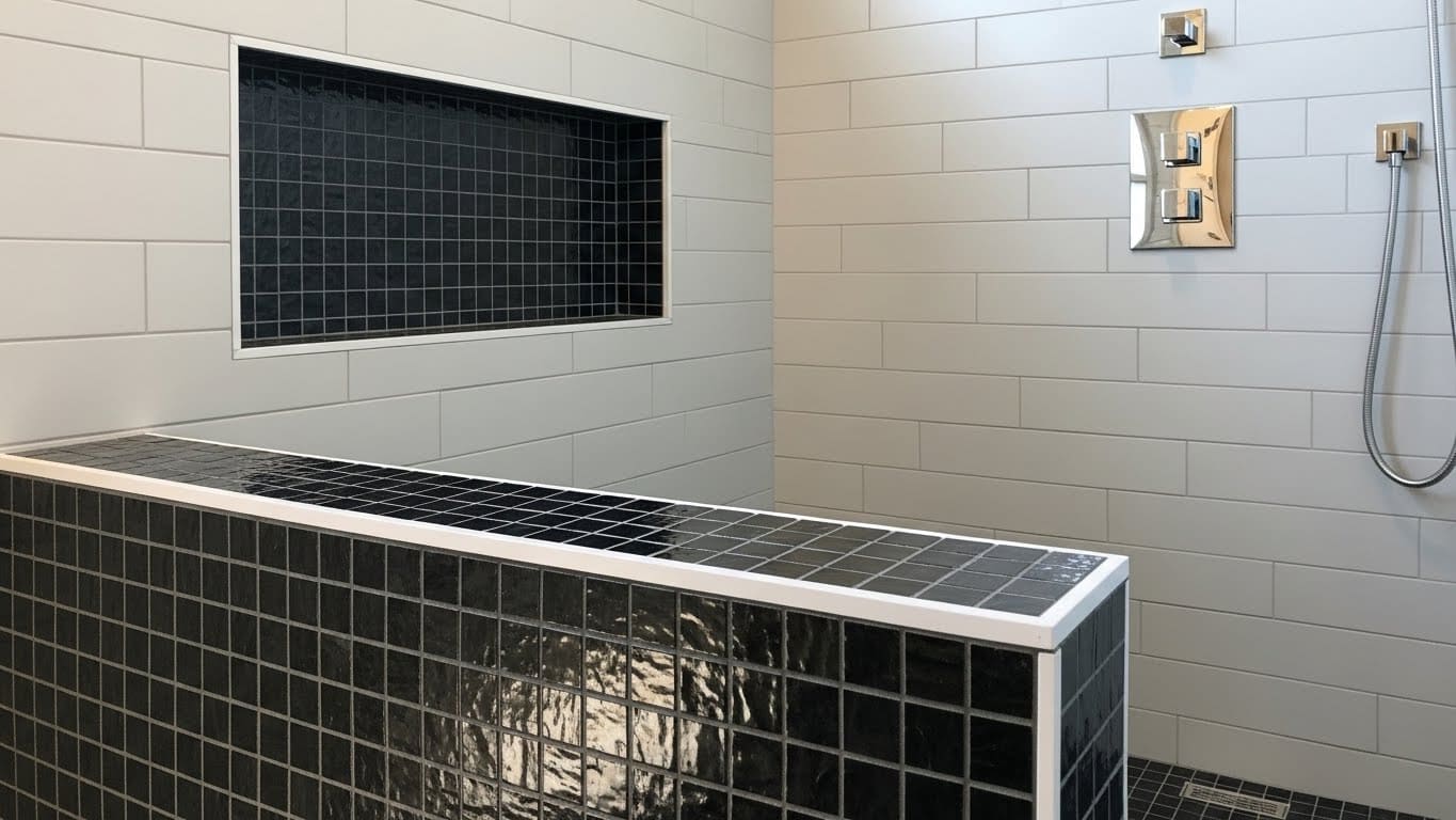 Black Mosaic Tile Details