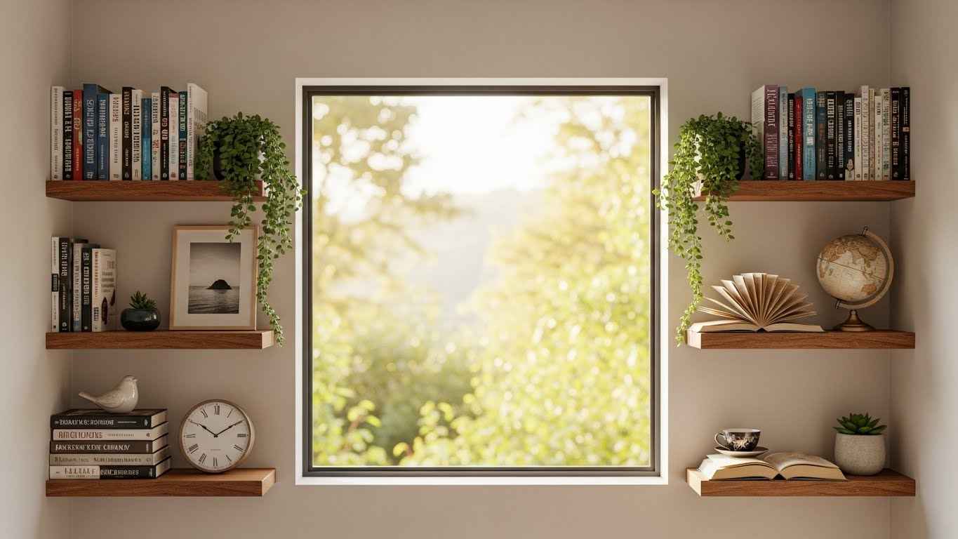 Build Floating Shelves Around Your Window
