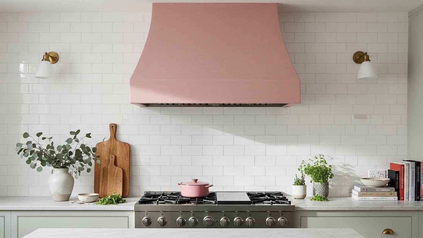 Dusty Pink Range Hood