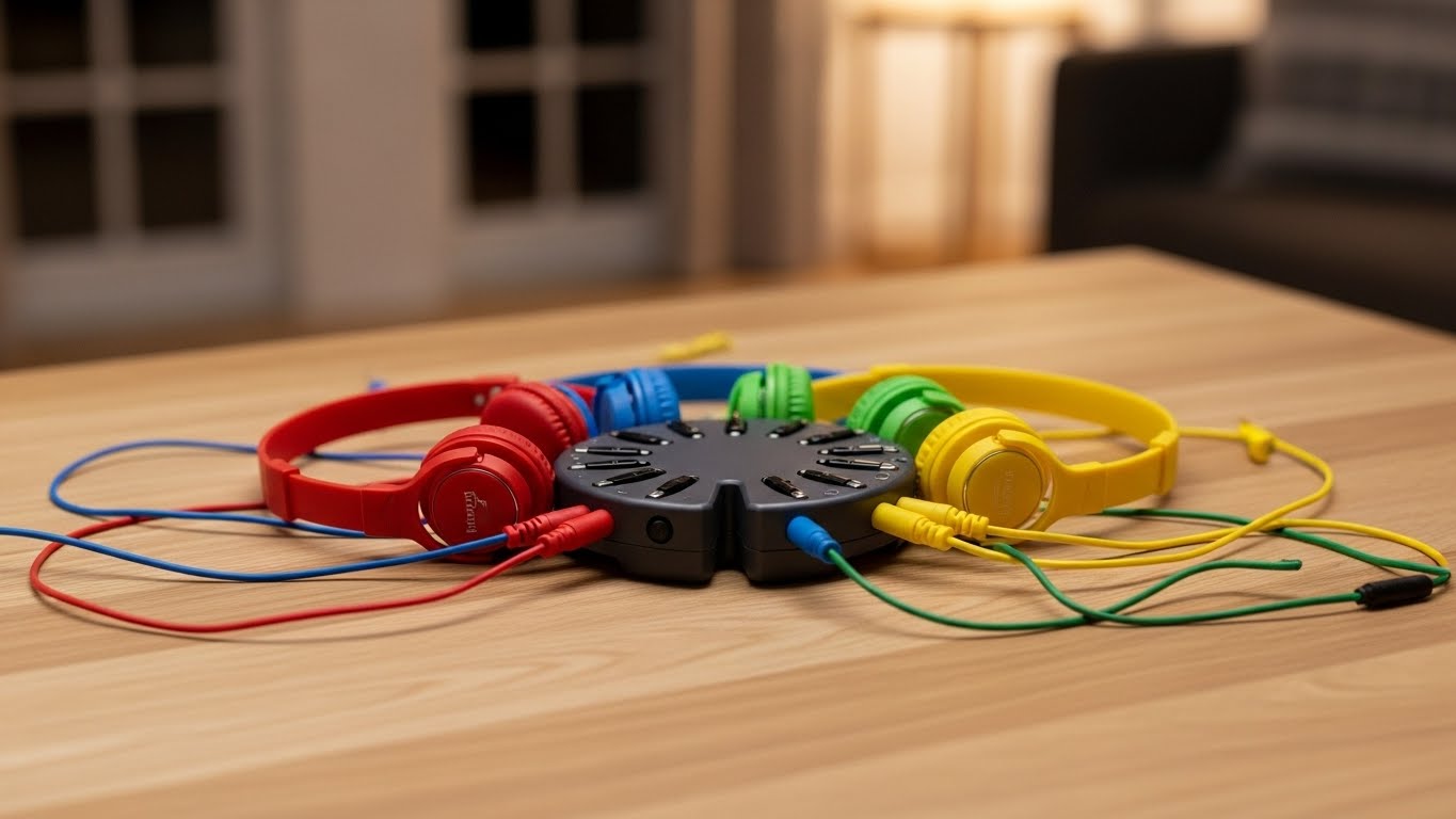 Headphone Hub for Shared Audio