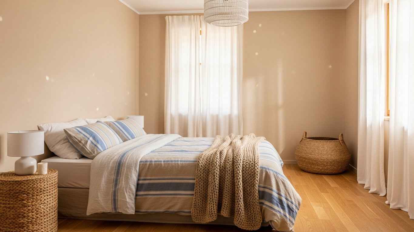 Sandy Beige & Sky Blue Harmony
