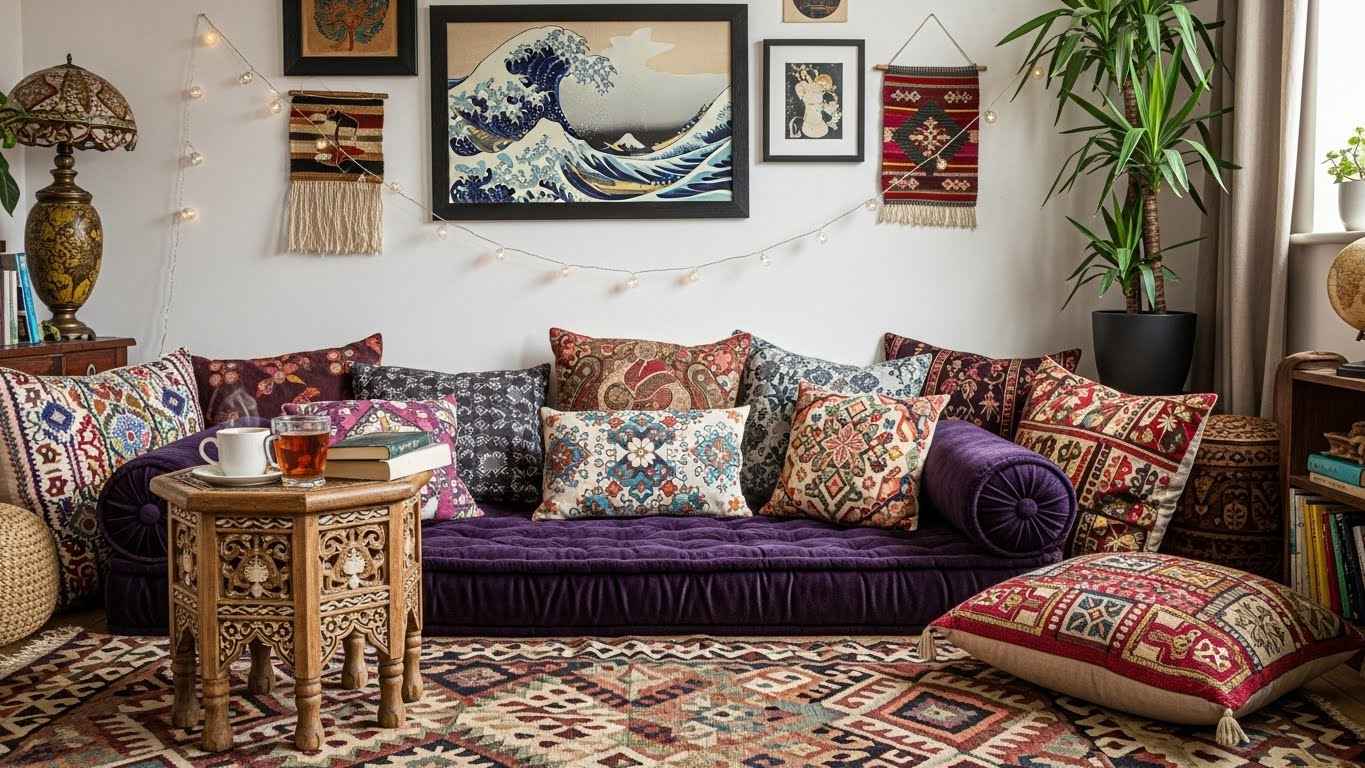 The Eclectic Global-Inspired Corner