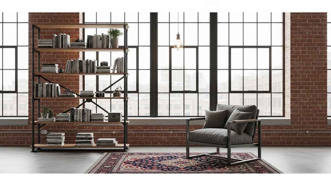 The Industrial-Chic Loft Nook