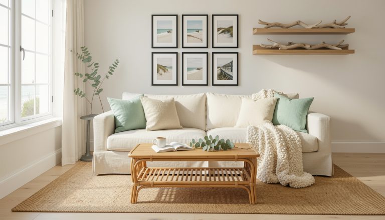 18 Modern Beach Room Looks With Clean Lines and Soft Texture