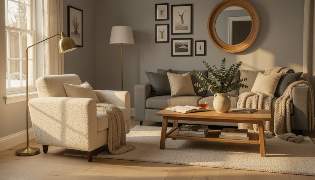 How to Make a Grey Living Room Feel Cozy During Winter