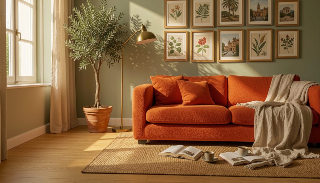 19 Orange Room Decor Looks Giving Vintage Italian Summer