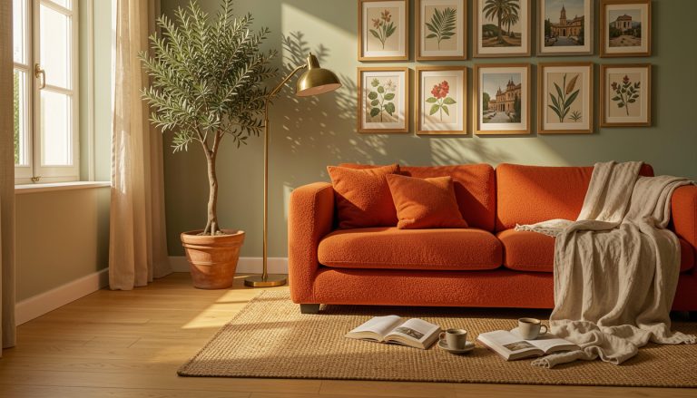19 Orange Room Decor Looks Giving Vintage Italian Summer