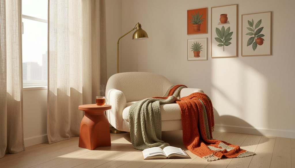 15 Orange Room Tricks That Make Tiny Apartments Feel Bigger