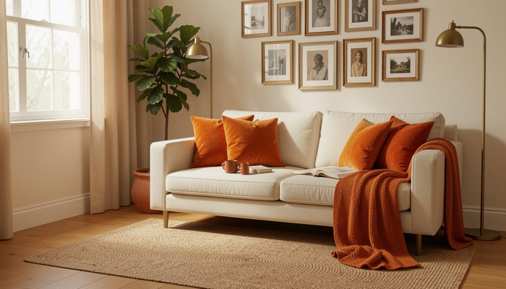 11 Orange Apartment Decor Ideas Renters Can Pull Off Cheap