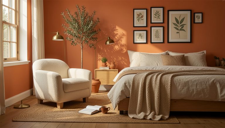 How to Decorate an Orange Room Without Making It Too Busy