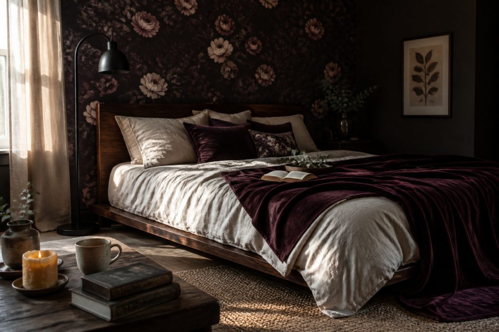 15 Dark Floral Bedroom Looks That Feel Romantic, Not Costume Party