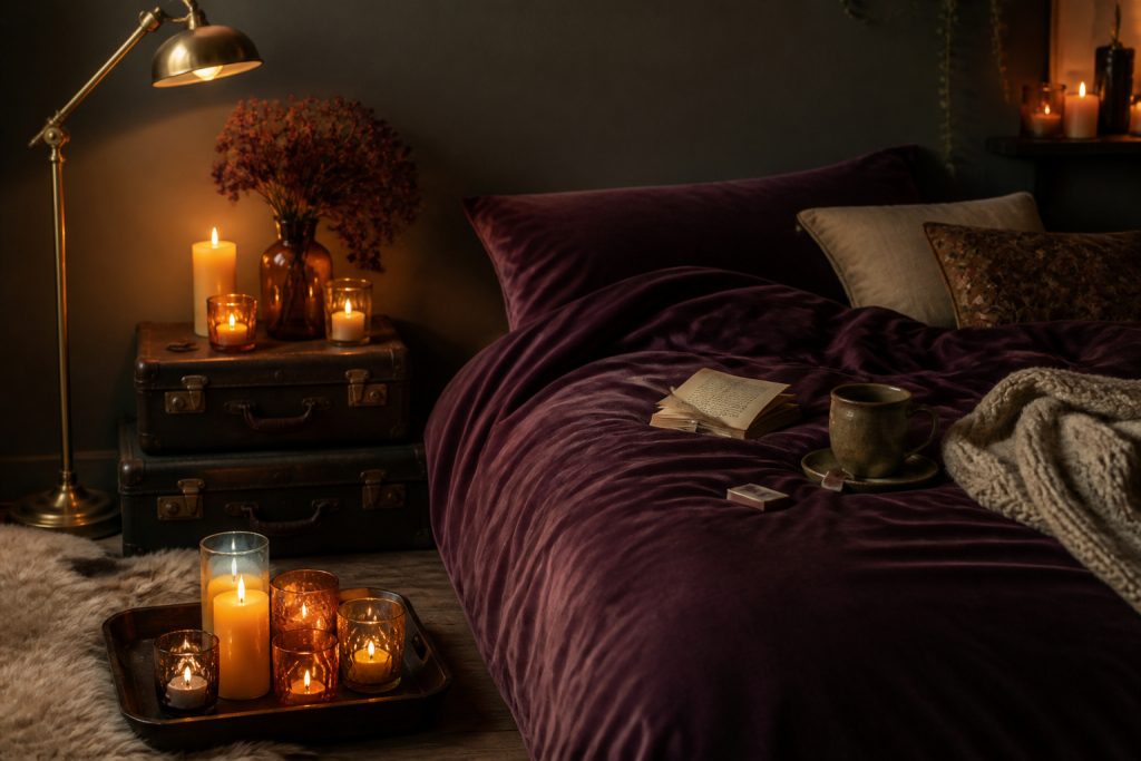 17 Candlelit Halloween Bedroom Ideas for a Dark, Cozy Glow