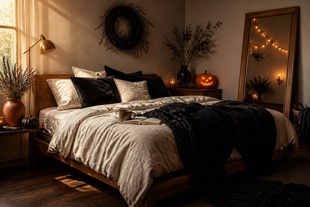 How to Decorate Your Bedroom for Halloween Without Buying a Thing
