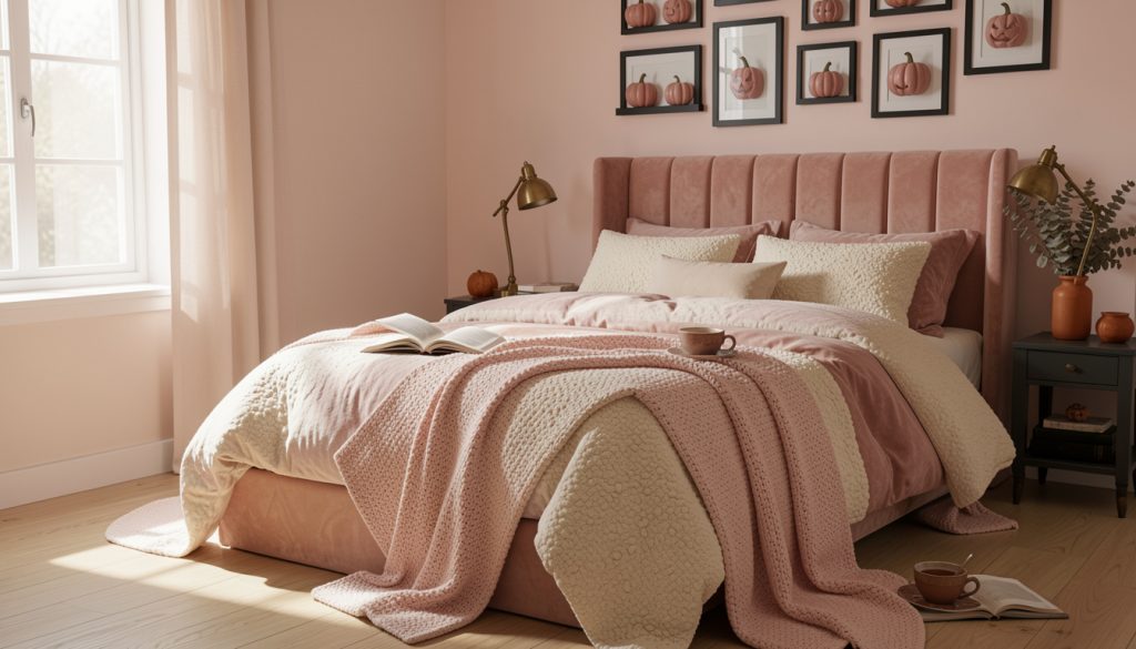 15 Pink Halloween Bedroom Looks That Feel Cute, Cozy, and Haunted