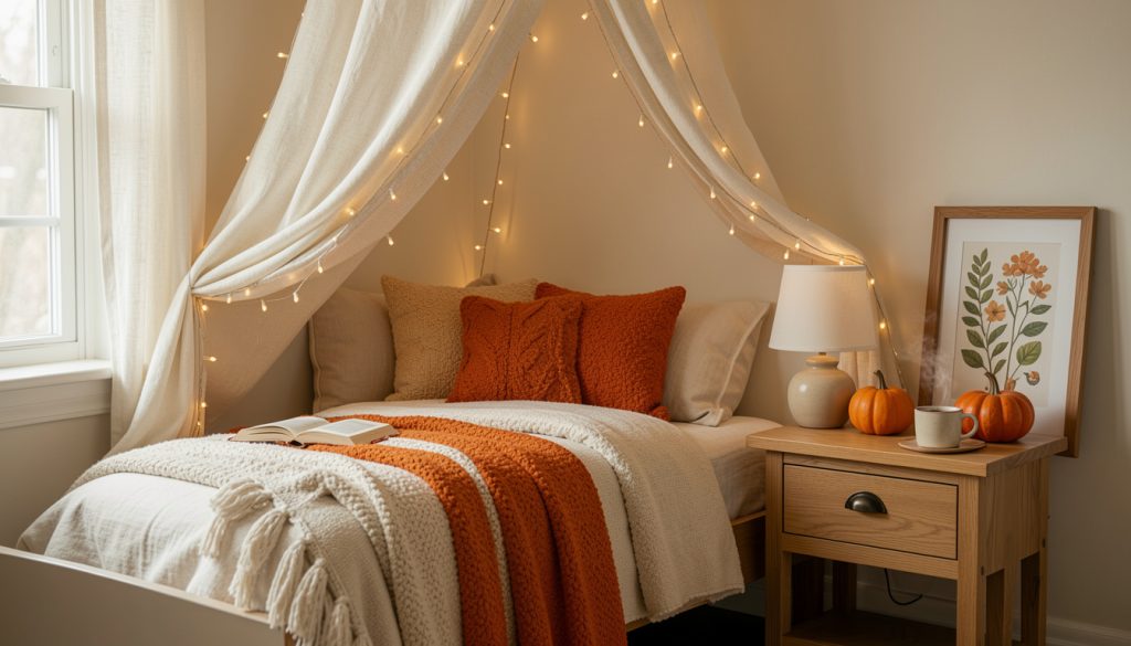 13 Halloween Dorm Room Looks That Make a Tiny Bed Feel Magical