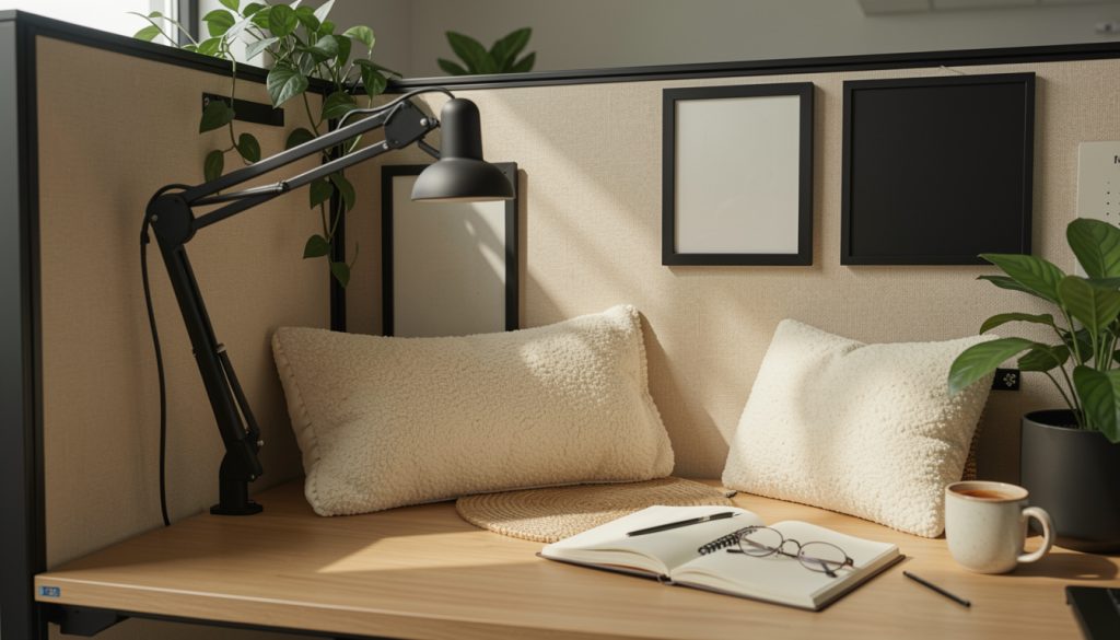 11 Black Cubicle Decor Ideas That Make Beige Walls Disappear