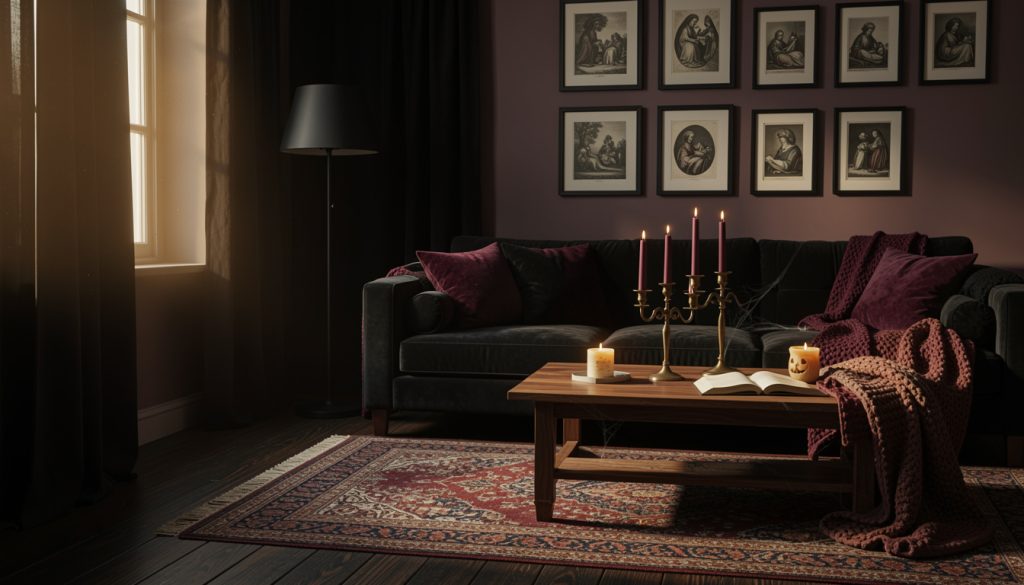 How to Decorate a Gothic Halloween Living Room Without Cheap Plastic