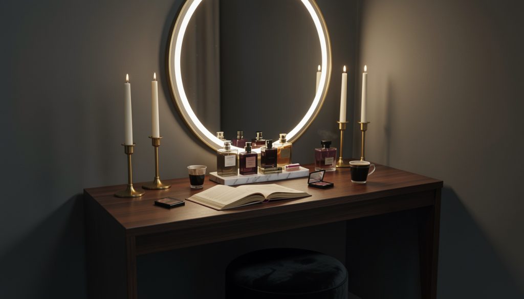 17 Halloween Vanity Decor Ideas for a Moody Glam Makeup Corner
