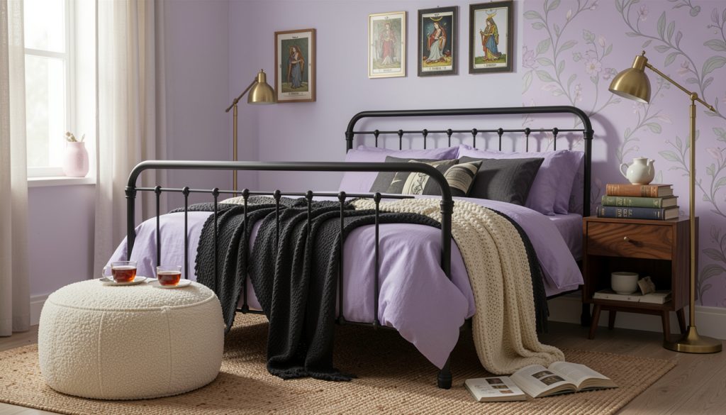 13 Small Pastel Goth Bedroom Looks Renters Can Actually Pull Off